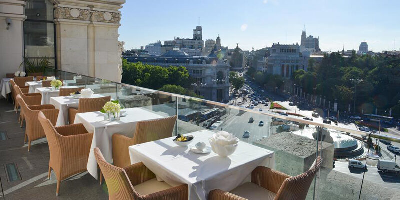 palacio cibeles restaurante - mejor lugar con terraza en madrir en el centro